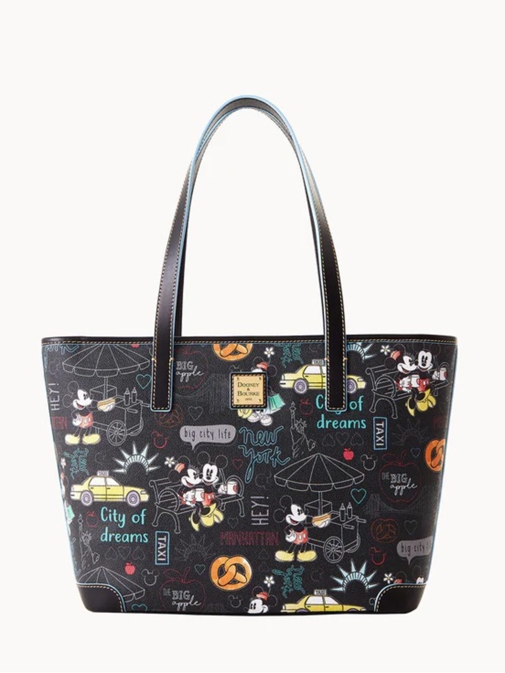 Dooney & Bourke Black Mickey Mouse City Print Tote